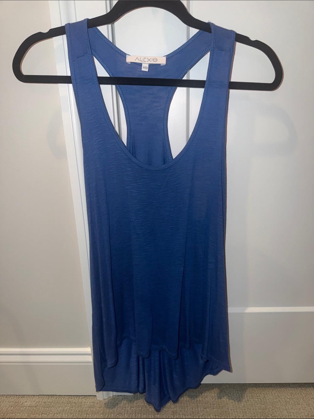 ALEXIS Women's Blue Racerback Tank Top
